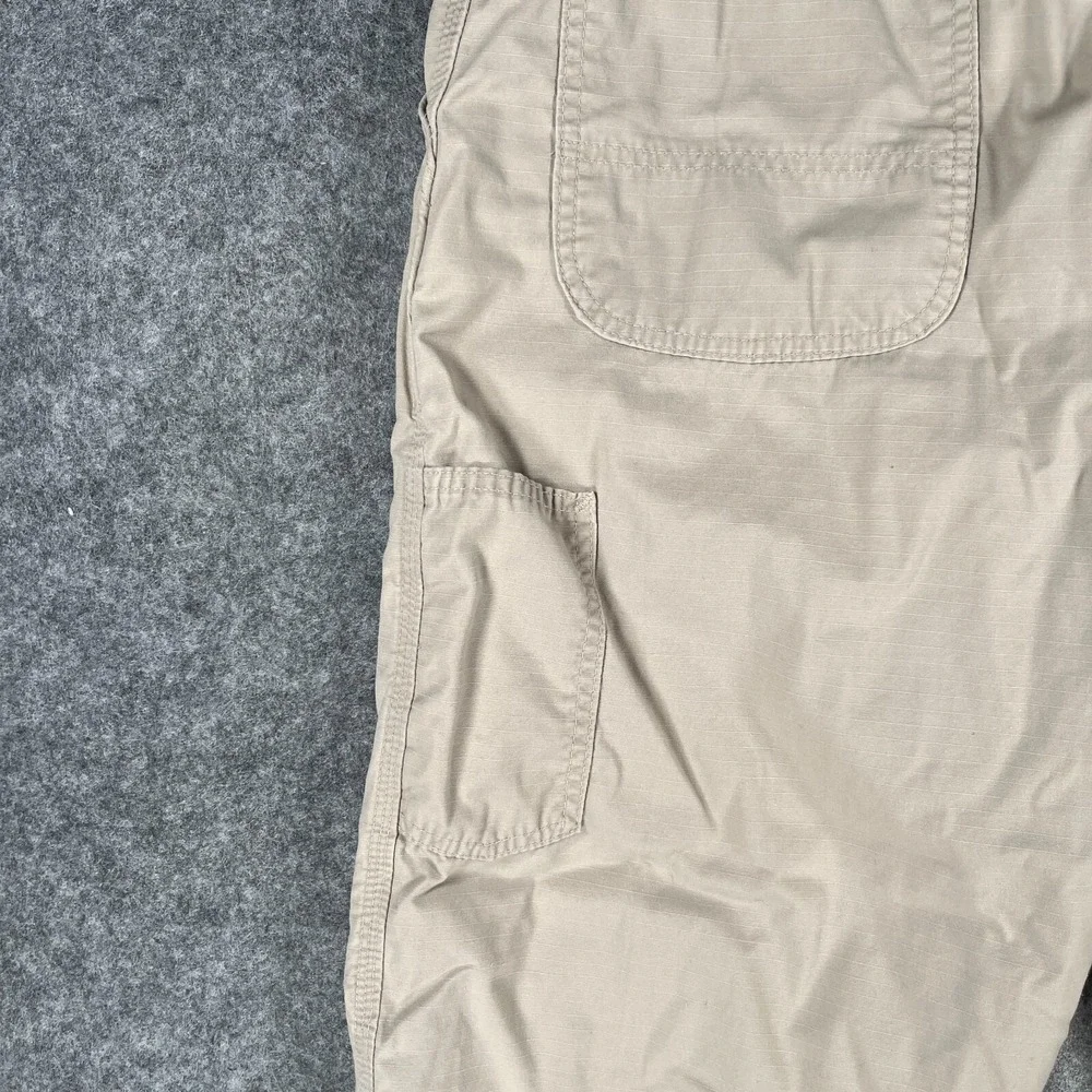Carhartt Pants Men's 38x30 Dungaree Fit Beige Work‎ Pants Stretch